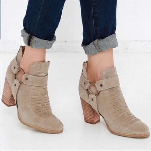 Seychelles Shoes - Seychelles Anthropologie Impossible Sand Booties Heel 6.5